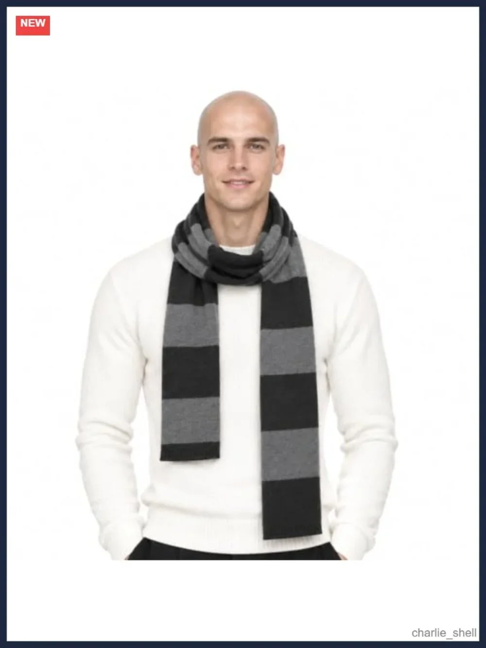 Men's Acrylic Striped Scarf Halloween Costume Accessory